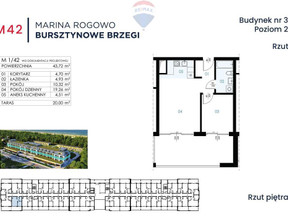 Mieszkanie na sprzedaż, Gryficki Trzebiatów Rogowo, 659 900 zł, 43,72 m2, 214/13467/OMS