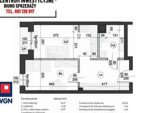 Mieszkanie na sprzedaż, Lublin (Grodzki) Lublin Węglin Południowy, 393 436 zł, 43,72 m2, 240088