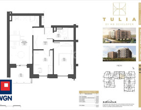 Mieszkanie na sprzedaż, Lubiński Lubin Malachitowa, 455 196 zł, 54,19 m2, 42520201