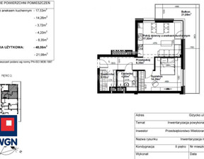 Mieszkanie na sprzedaż, Giżycki Giżycko Wilanowska, 391 690 zł, 48,06 m2, 14400147