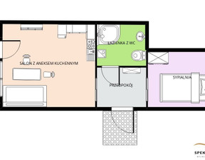 Mieszkanie na sprzedaż, Kraków M. Kraków Stare Miasto Sereno Fenn'a, 690 000 zł, 34,32 m2, SPEK-MS-3675