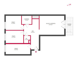 Mieszkanie na sprzedaż, Warszawa Mokotów Mokotów Służewiec Bokserska, 1 380 000 zł, 82,16 m2, TC295318