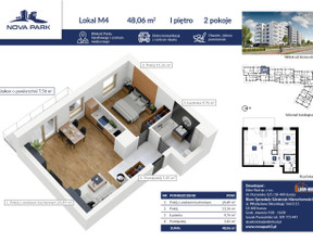 Mieszkanie na sprzedaż, Łomża Akademicka, 371 504 zł, 48,06 m2, 1643