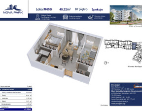 Mieszkanie na sprzedaż, Łomża Akademicka, 377 193 zł, 48,05 m2, 2123