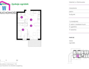 Mieszkanie na sprzedaż, Gdańsk Orunia Południe Borkowska, 409 000 zł, 35,2 m2, 498/5952/OMS