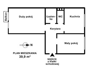 Mieszkanie na sprzedaż, wielkopolskie Kalisz Marii Konopnickiej, 230 000 zł, 40 m2, gratka-38338459