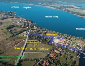 Działka na sprzedaż, warmińsko-mazurskie mrągowski Mikołajki Stare Sady, 890 000 zł, 1275 m2, gratka-38421109