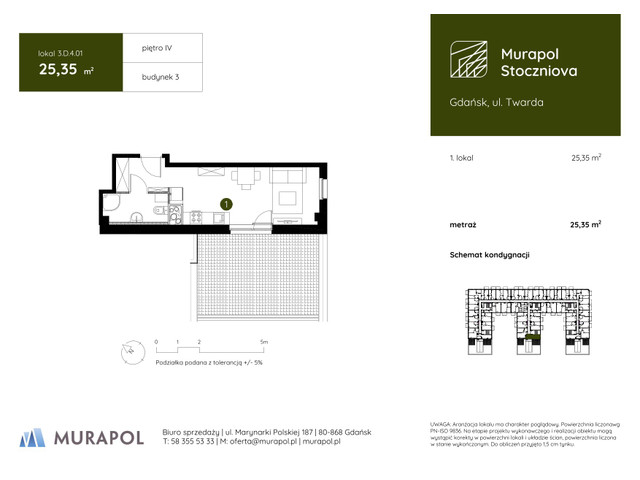 Mieszkanie w inwestycji Murapol Stoczniova, symbol 3.D.4.01 » nportal.pl