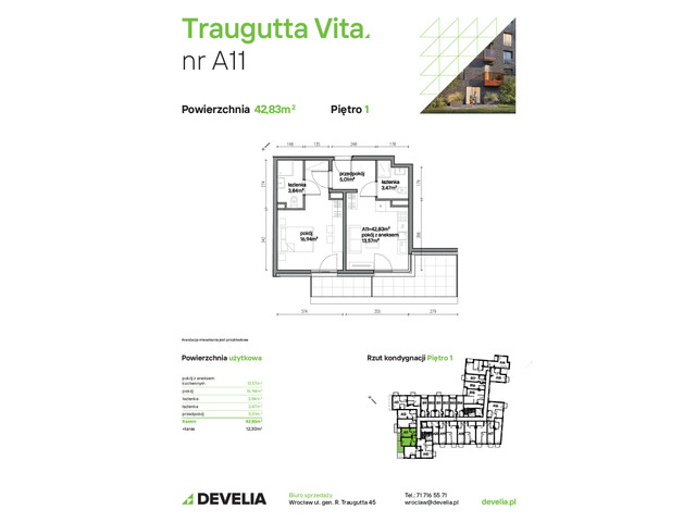 Mieszkanie w inwestycji Traugutta Vita, symbol A11 » nportal.pl