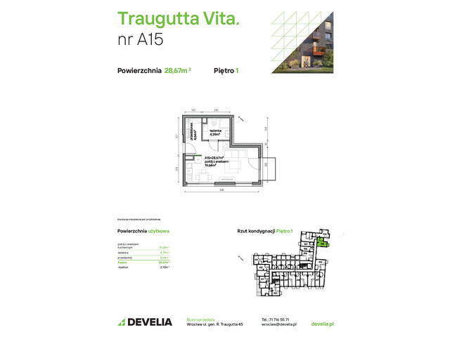 Mieszkanie w inwestycji Traugutta Vita, symbol A15 » nportal.pl