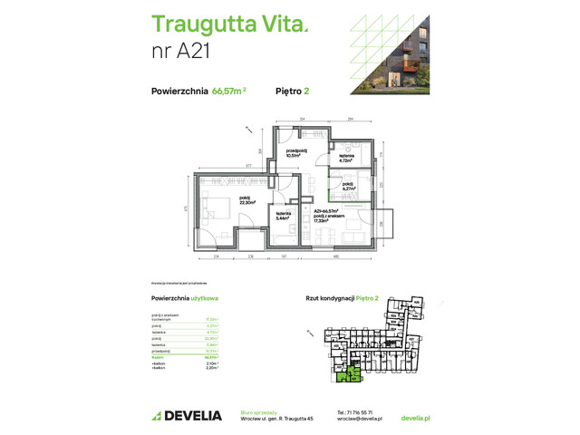 Mieszkanie w inwestycji Traugutta Vita, symbol A21 » nportal.pl