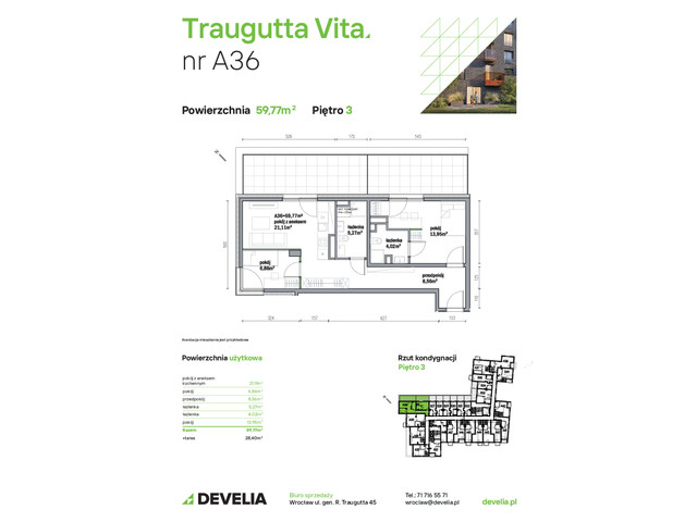 Mieszkanie w inwestycji Traugutta Vita, symbol A36 » nportal.pl