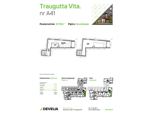 Mieszkanie w inwestycji Traugutta Vita, symbol A41 » nportal.pl