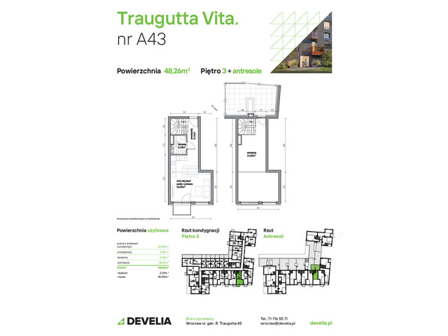 Mieszkanie w inwestycji Traugutta Vita, symbol A43 » nportal.pl