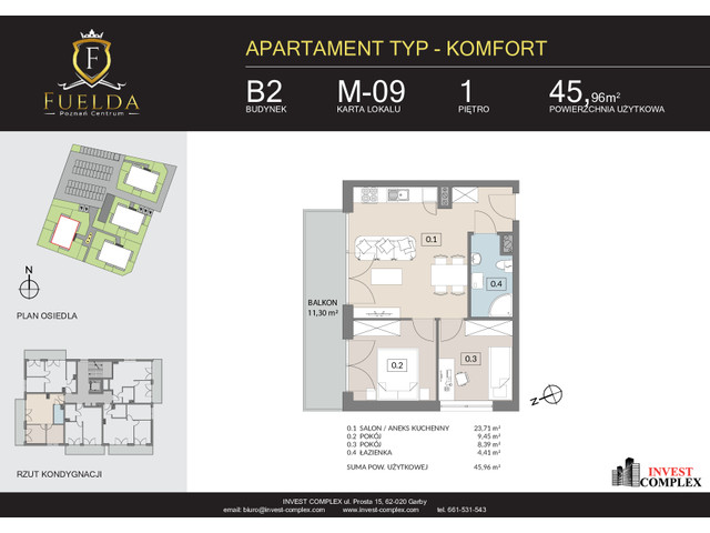 Mieszkanie w inwestycji Fuelda, symbol B2_M09 » nportal.pl