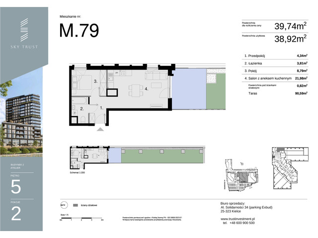 Mieszkanie w inwestycji Sky Trust etap II, symbol M79 » nportal.pl