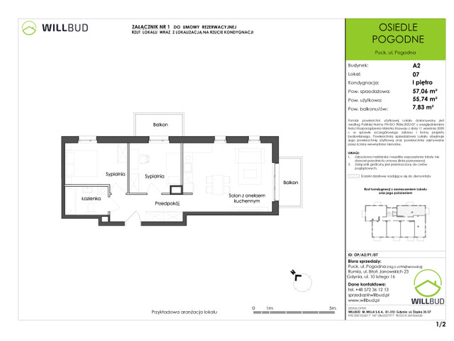 Mieszkanie w inwestycji OSIEDLE POGODNE, symbol OP/A2/P1/07 » nportal.pl