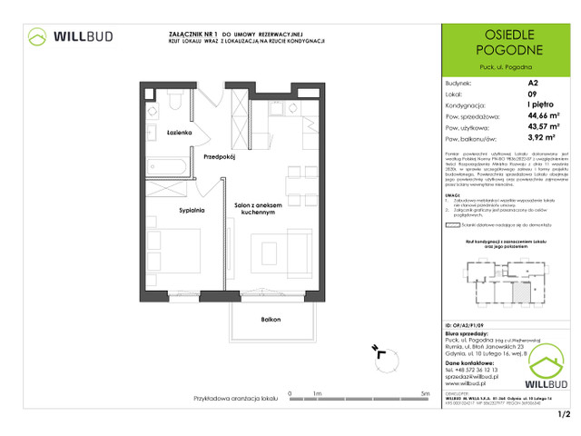 Mieszkanie w inwestycji OSIEDLE POGODNE, symbol OP/A2/P1/09 » nportal.pl