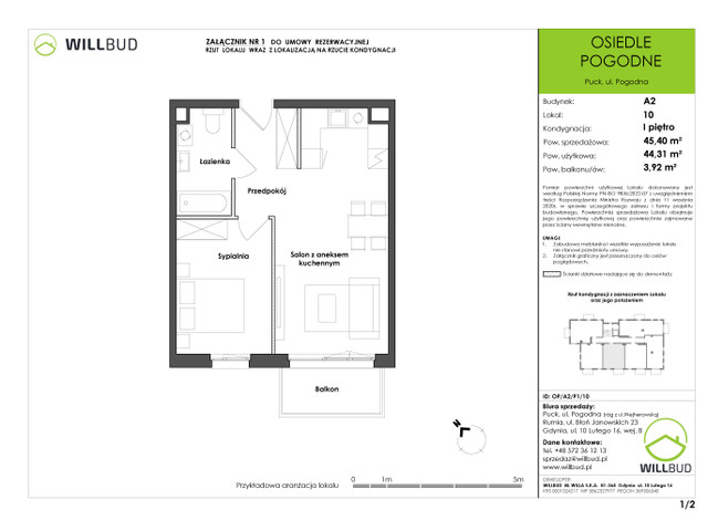 Mieszkanie w inwestycji OSIEDLE POGODNE, symbol OP/A2/P1/10 » nportal.pl