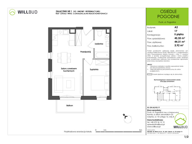 Mieszkanie w inwestycji OSIEDLE POGODNE, symbol OP/A2/P2/17 » nportal.pl