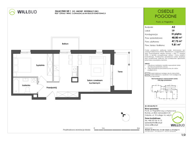 Mieszkanie w inwestycji OSIEDLE POGODNE, symbol OP/A2/P3/19 » nportal.pl