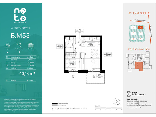 Mieszkanie w inwestycji No to Naramowice, symbol B.M55 » nportal.pl