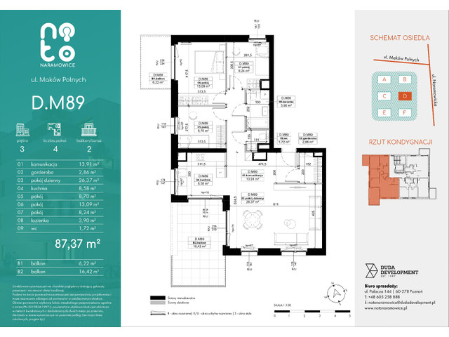 Mieszkanie w inwestycji No to Naramowice, symbol D.M89 » nportal.pl