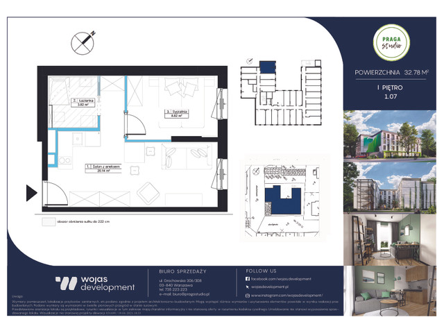 Mieszkanie w inwestycji PRAGA STUDIO, symbol 1.07 » nportal.pl