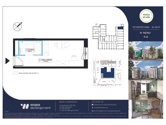 Mieszkanie w inwestycji PRAGA STUDIO, symbol 3.16 » nportal.pl