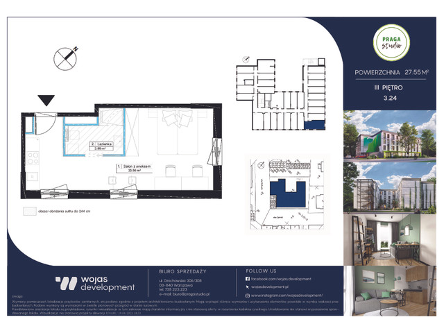 Mieszkanie w inwestycji PRAGA STUDIO, symbol 3.24 » nportal.pl