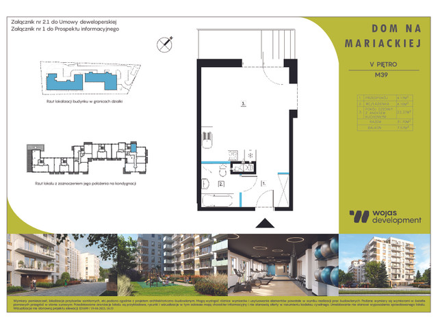 Mieszkanie w inwestycji DOM NA MARIACKIEJ, symbol M39 » nportal.pl