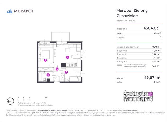 Mieszkanie w inwestycji Murapol Zielony Żurawiniec, symbol 6.A.4.03 » nportal.pl