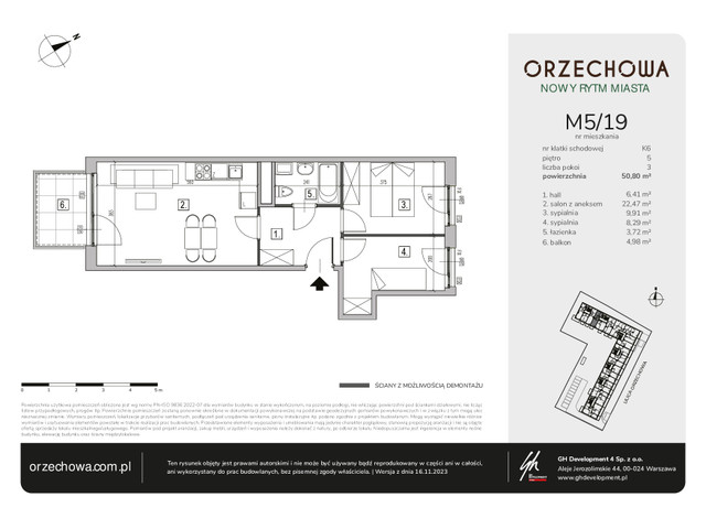 Mieszkanie w inwestycji Orzechowa, symbol M5/19 » nportal.pl