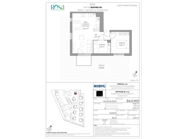 Mieszkanie w inwestycji Rosa Residence, symbol B4.0M01 » nportal.pl