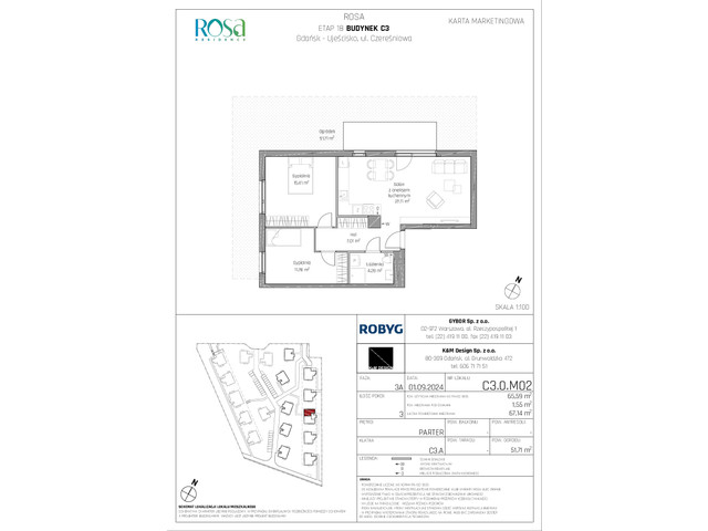 Mieszkanie w inwestycji Rosa Residence, symbol C3.0M02 » nportal.pl