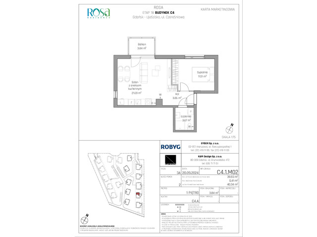 Mieszkanie w inwestycji Rosa Residence, symbol C4.1M02 » nportal.pl