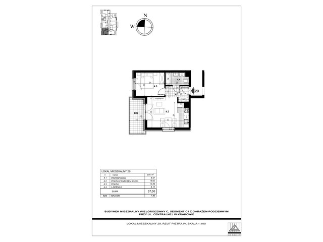 Mieszkanie w inwestycji Centralna C, symbol 29 » nportal.pl