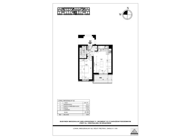 Mieszkanie w inwestycji Centralna C, symbol 62 » nportal.pl