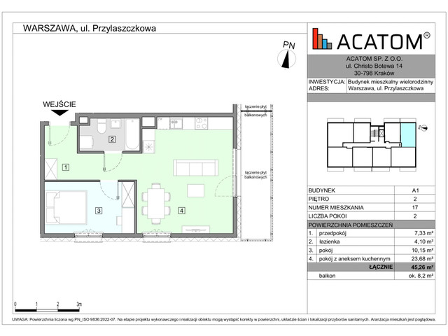 Mieszkanie w inwestycji Wawer Go 2.p, symbol A1_M17 » nportal.pl