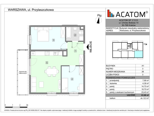 Mieszkanie w inwestycji Wawer Go 2.p, symbol A1_M26 » nportal.pl