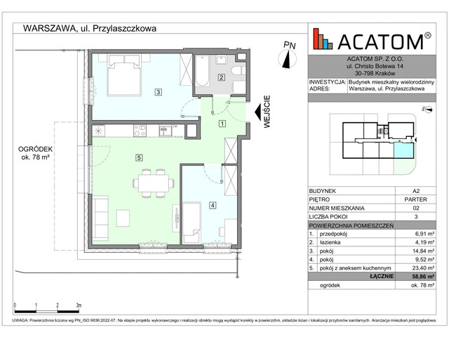 Mieszkanie w inwestycji Wawer Go 2.p, symbol A2_M2 » nportal.pl