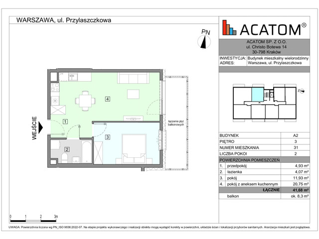 Mieszkanie w inwestycji Wawer Go 2.p, symbol A2_M31 » nportal.pl