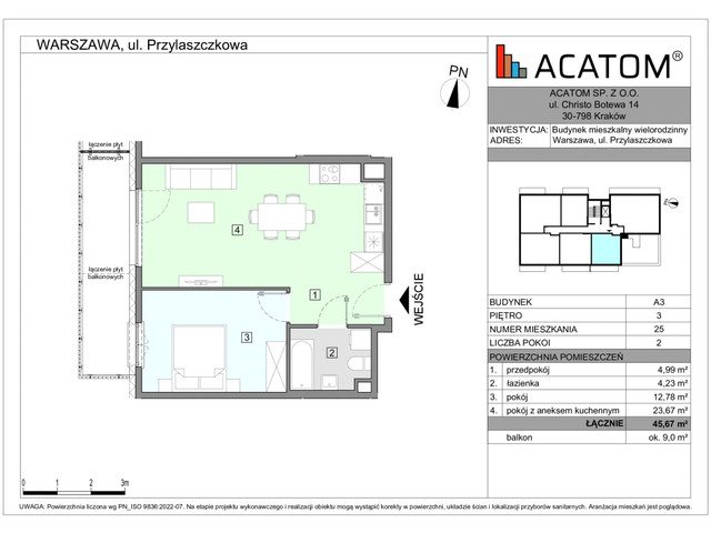 Mieszkanie w inwestycji Wawer Go 2.p, symbol A3_M25 » nportal.pl