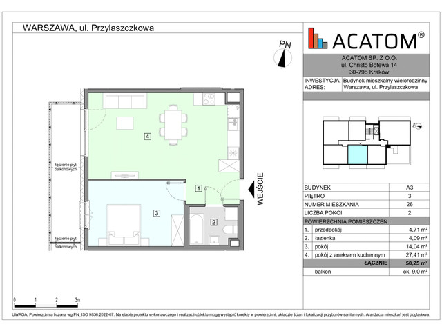 Mieszkanie w inwestycji Wawer Go 2.p, symbol A3_M26 » nportal.pl