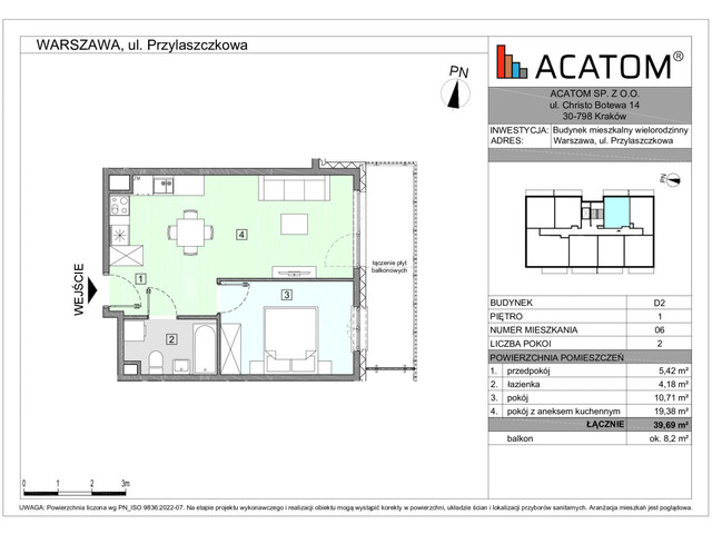 Mieszkanie w inwestycji Wawer Go 2.p, symbol D2_M6 » nportal.pl