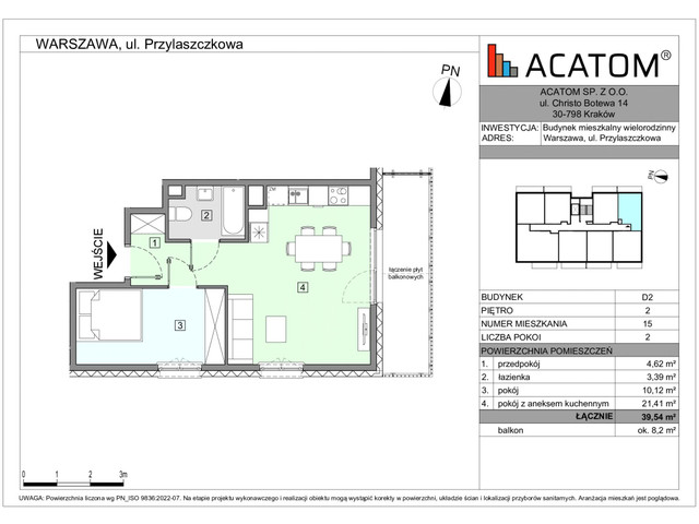 Mieszkanie w inwestycji Wawer Go 2.p, symbol D2_M15 » nportal.pl