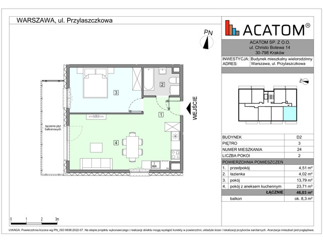 Mieszkanie w inwestycji Wawer Go 2.p, symbol D2_M24 » nportal.pl