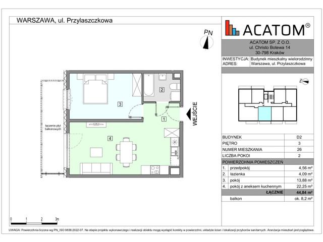 Mieszkanie w inwestycji Wawer Go 2.p, symbol D2_M26 » nportal.pl