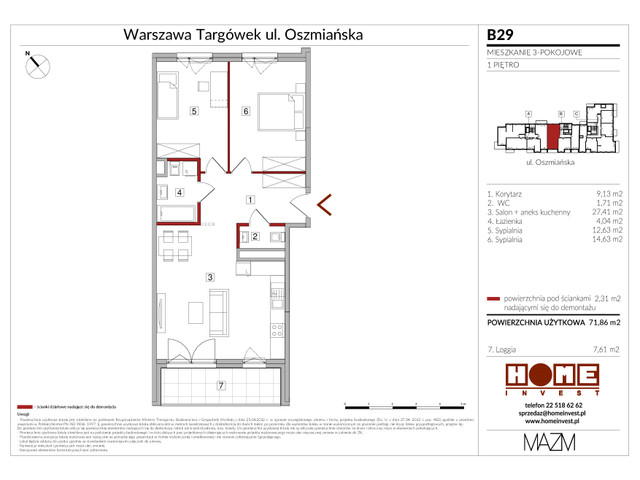 Mieszkanie w inwestycji Apartamenty Oszmiańska II, symbol B29 » nportal.pl