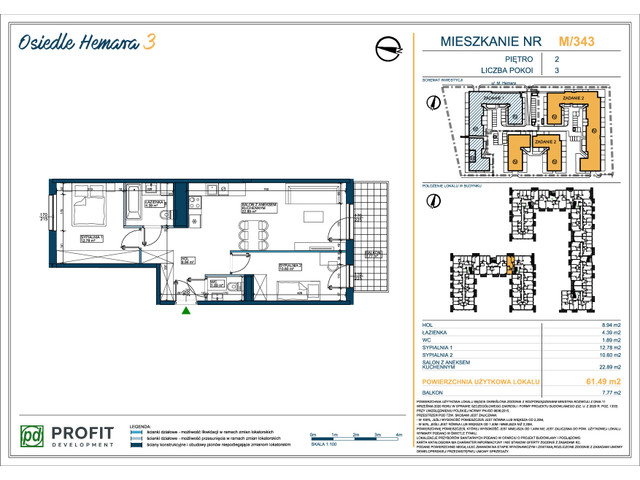 Mieszkanie w inwestycji Osiedle Hemara, symbol 343 » nportal.pl